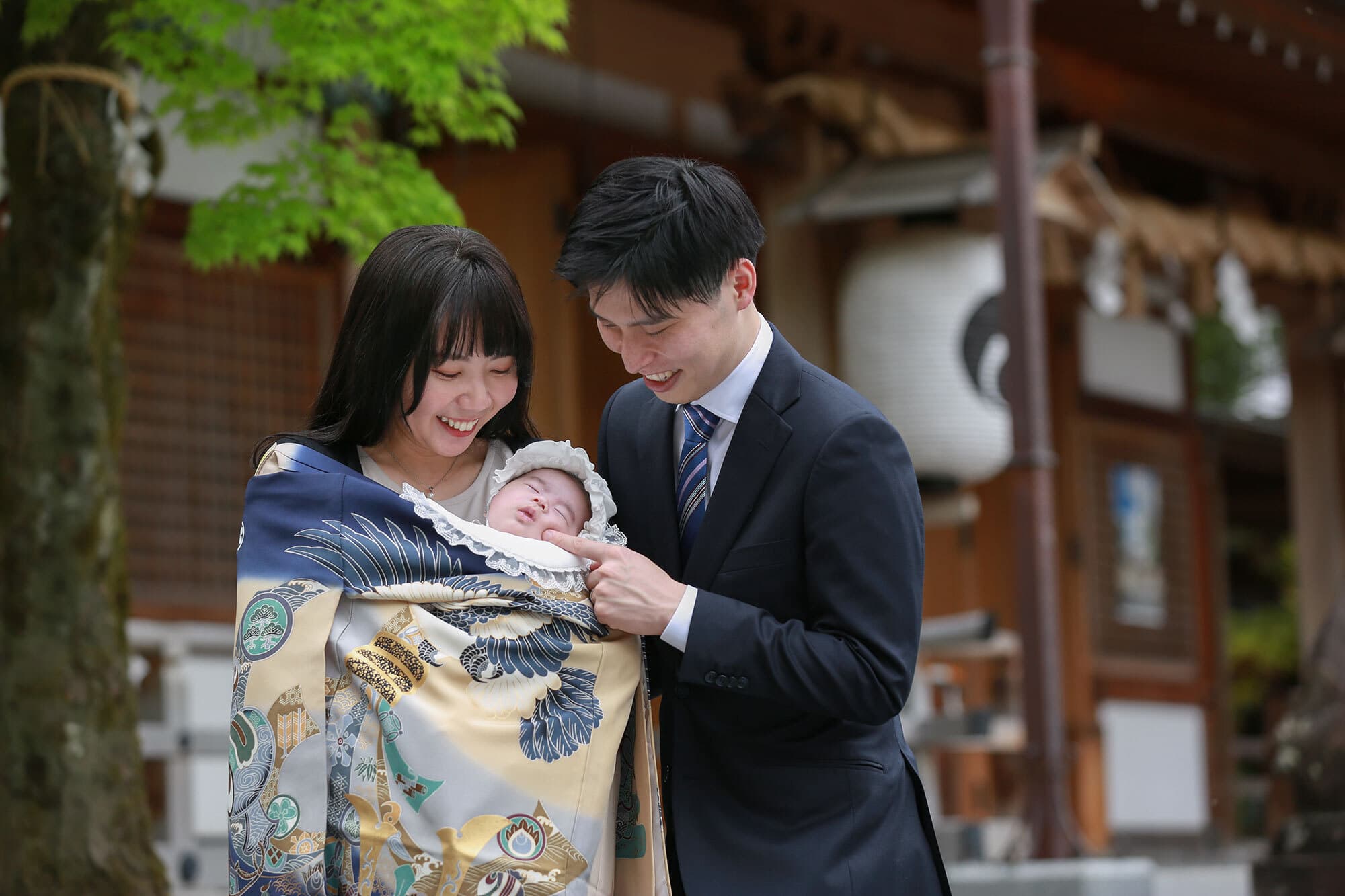 伊射奈岐神社でお宮参り出張撮影