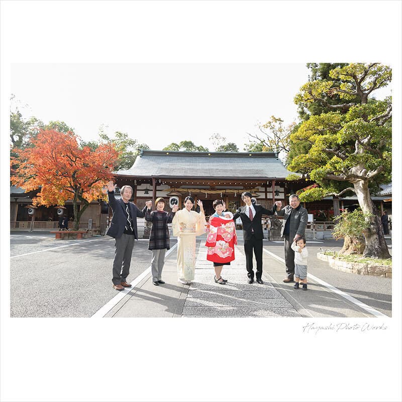 伊射奈岐神社お宮参りの出張撮影