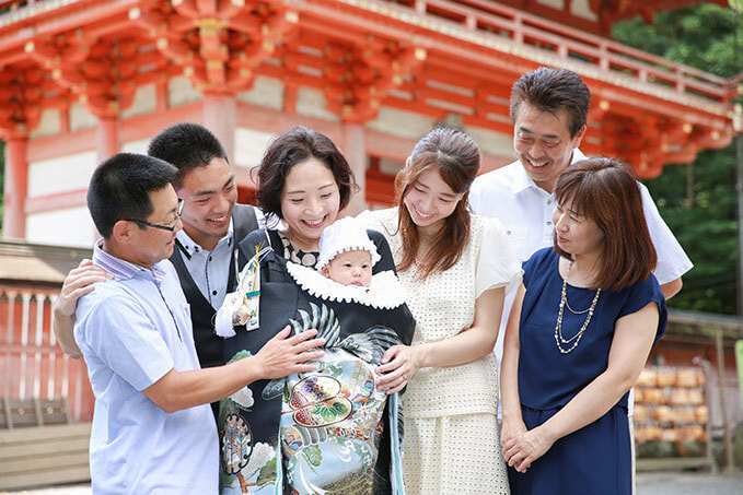 日吉大社でお宮参り出張撮影