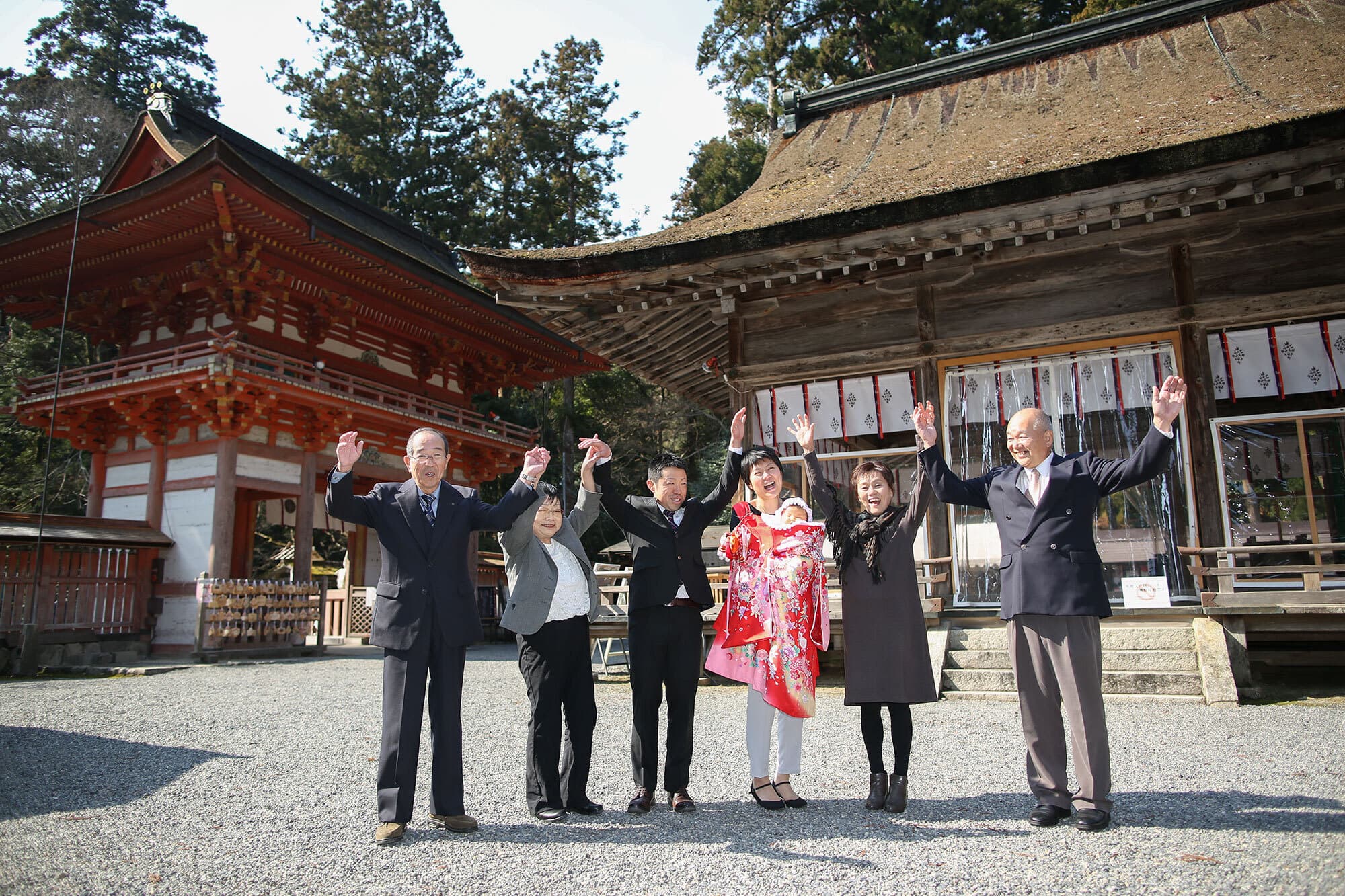 日吉大社でお宮参り出張撮影