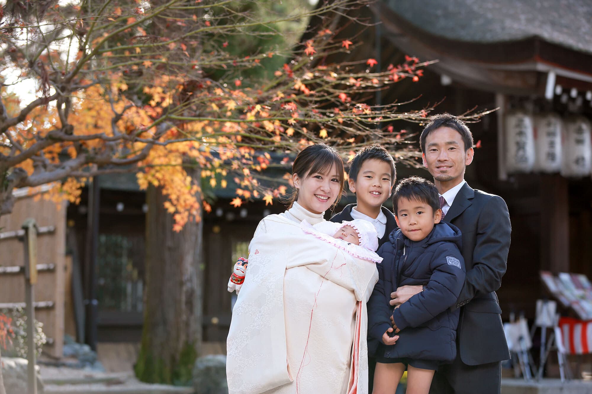 建部大社でお宮参り出張撮影