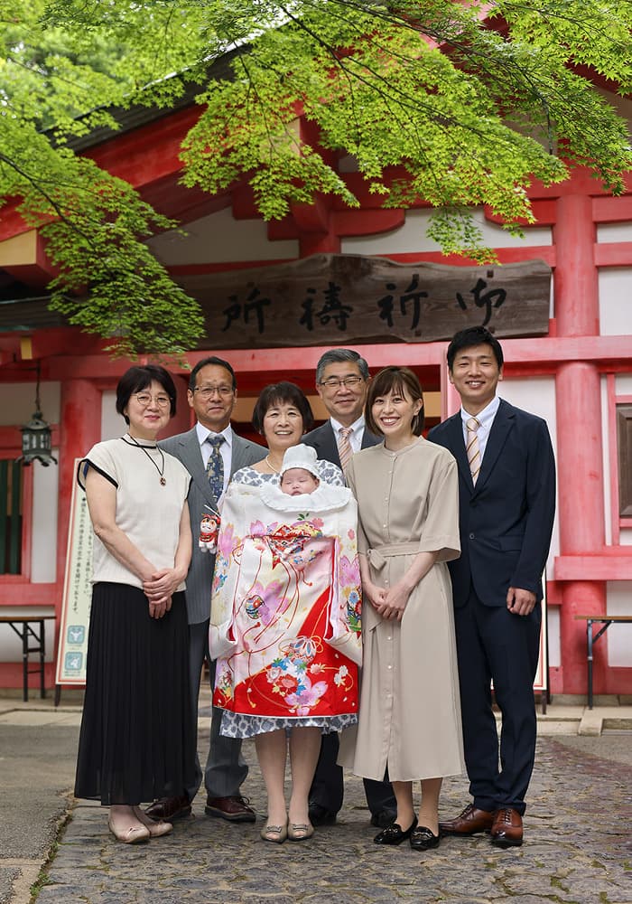 春日大社でお宮参り出張撮影