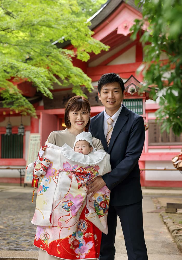 春日大社でお宮参り出張撮影