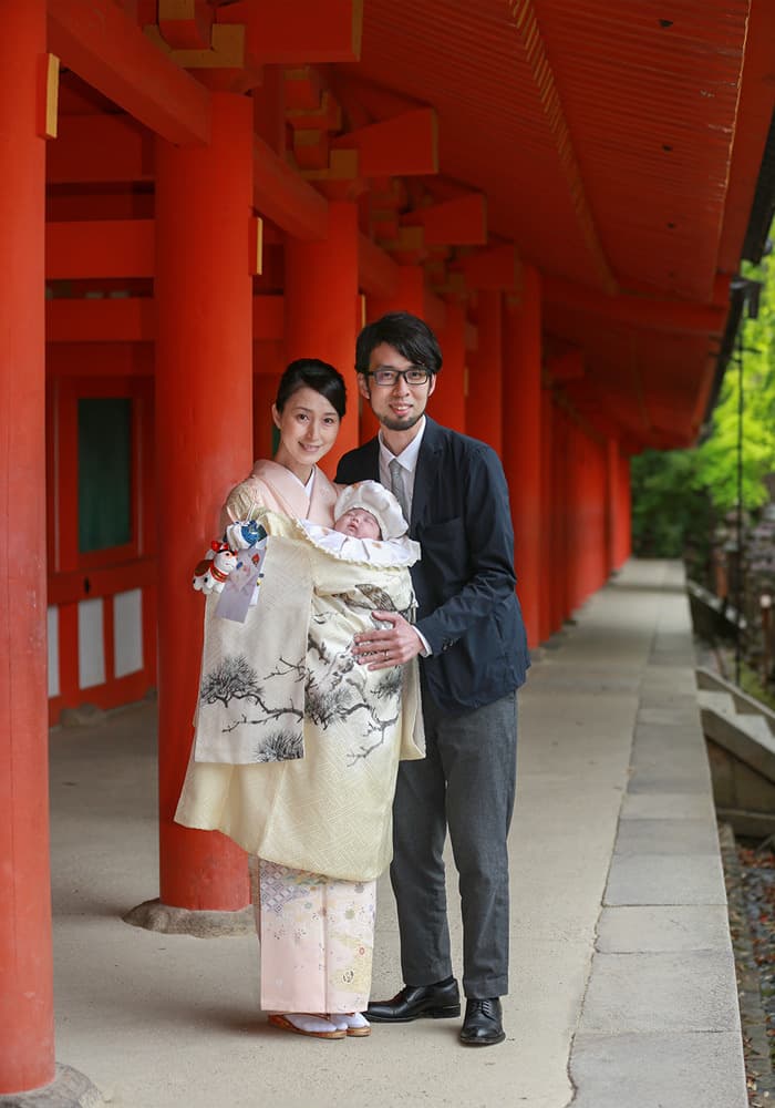 春日大社でお宮参り出張撮影