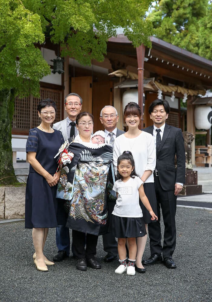 伊射奈岐神社でお宮参り出張撮影