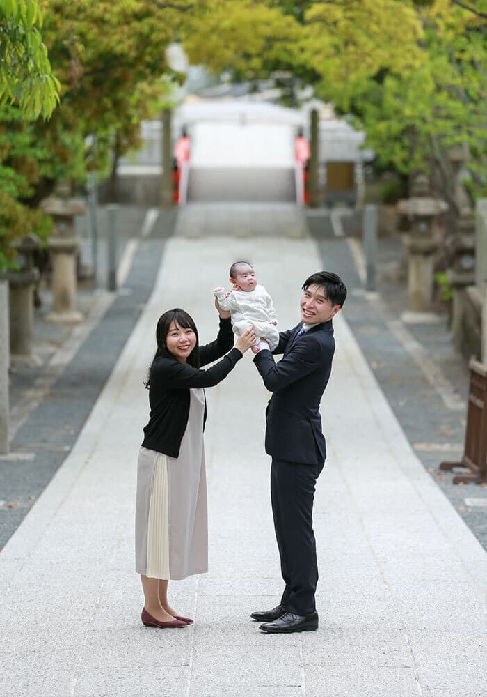 伊射奈岐神社でお宮参り出張撮影