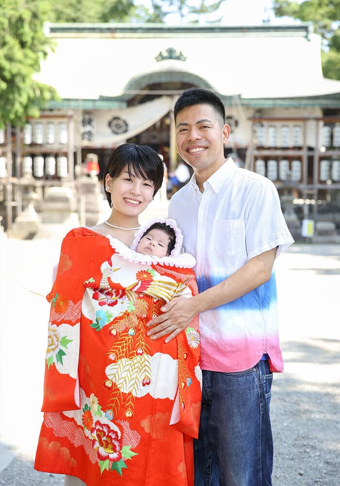 茨木神社でお宮参り出張撮影