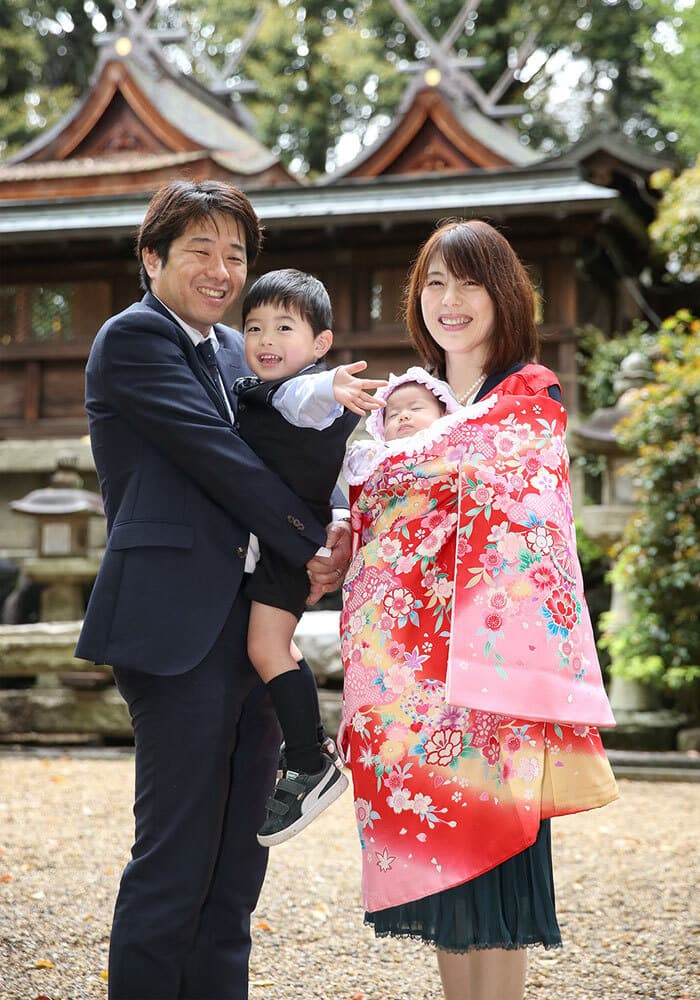 往馬大社でお宮参り出張撮影