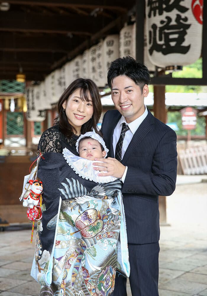 御香宮神社でお宮参り出張撮影