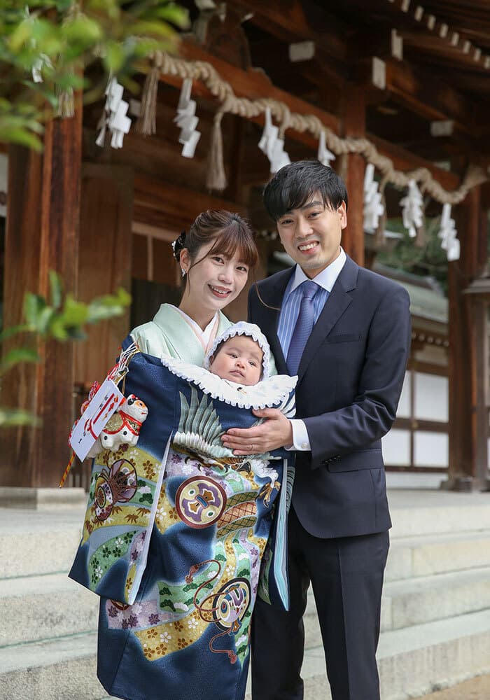 四條畷神社でお宮参り出張撮影