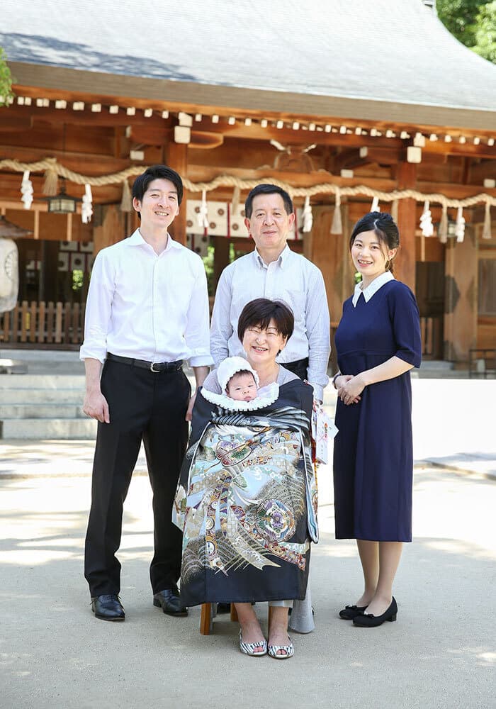 四條畷神社でお宮参り出張撮影