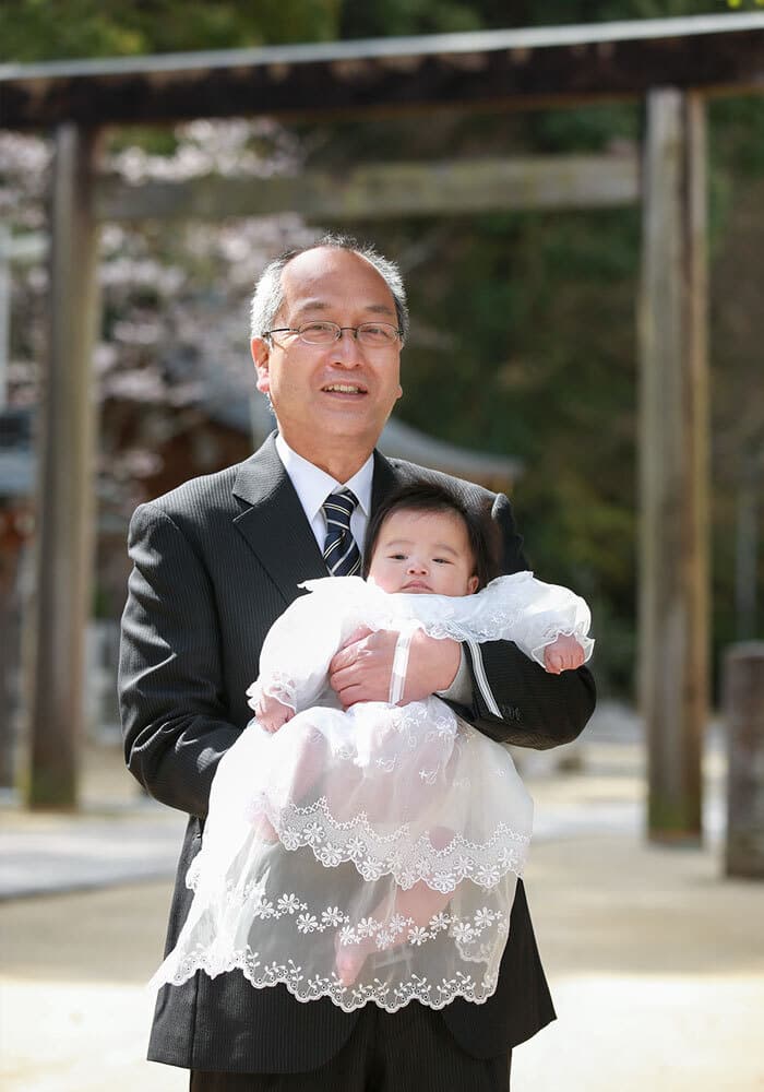 四條畷神社でお宮参り出張撮影