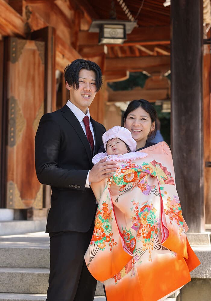四條畷神社でお宮参り出張撮影