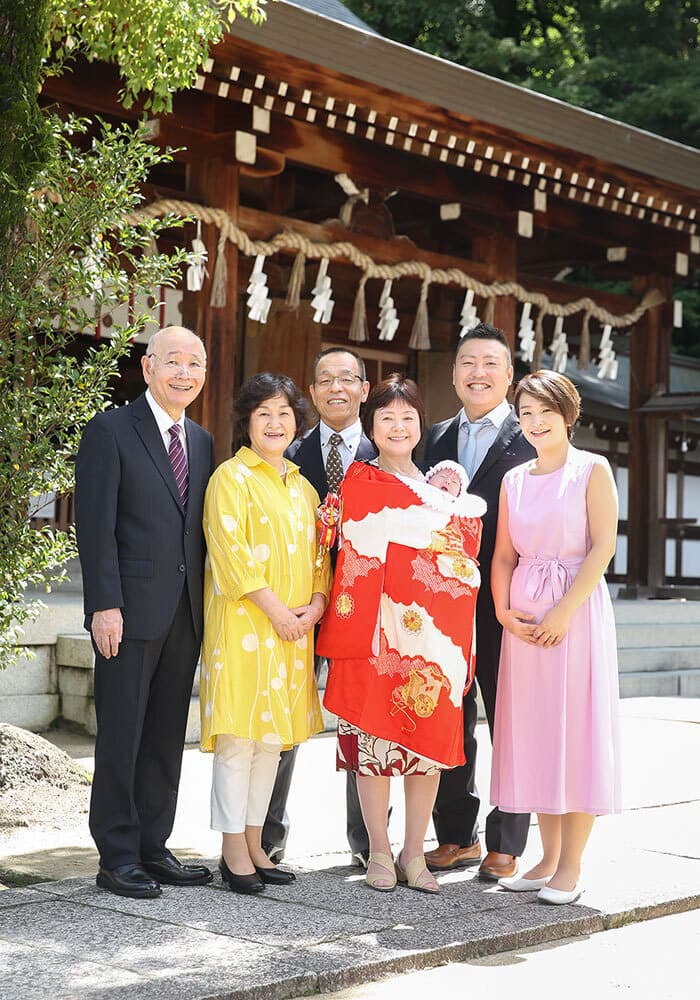 四條畷神社でお宮参り出張撮影