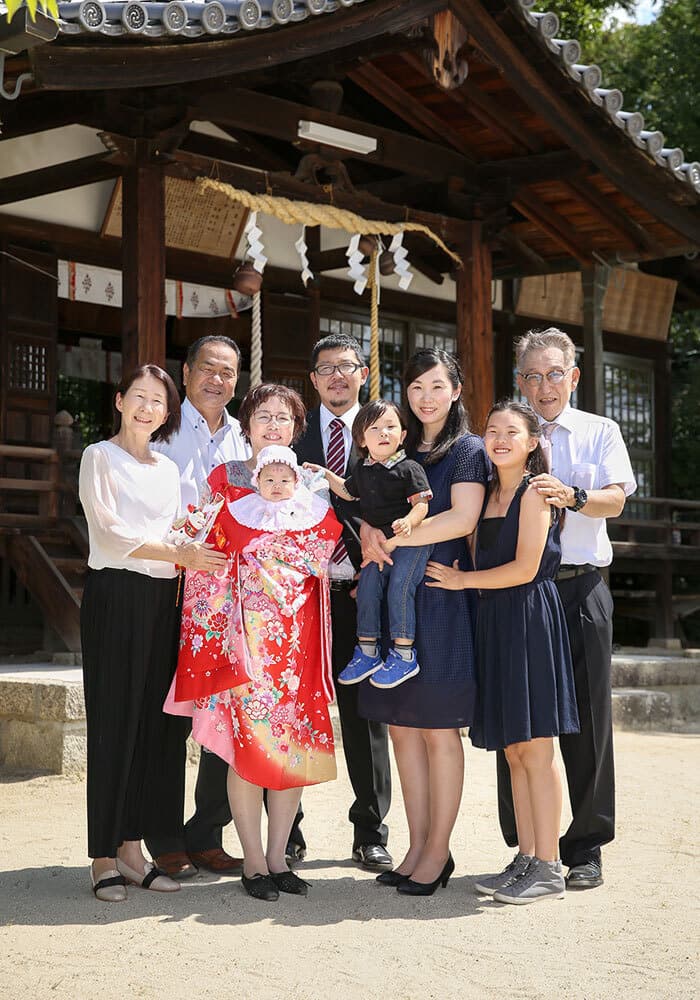 小泉神社でお宮参り出張撮影