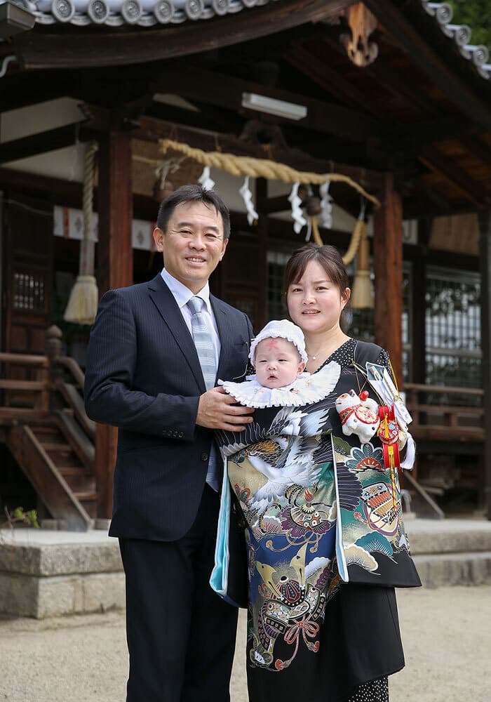 小泉神社でお宮参り出張撮影