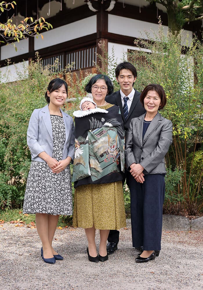 帯解寺でお宮参の出張撮影