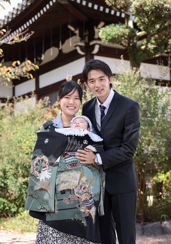 帯解寺でお宮参の出張撮影