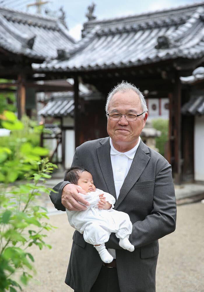 帯解寺でお宮参の出張撮影