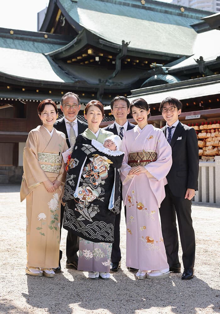 大阪天満宮でお宮参りの出張撮影