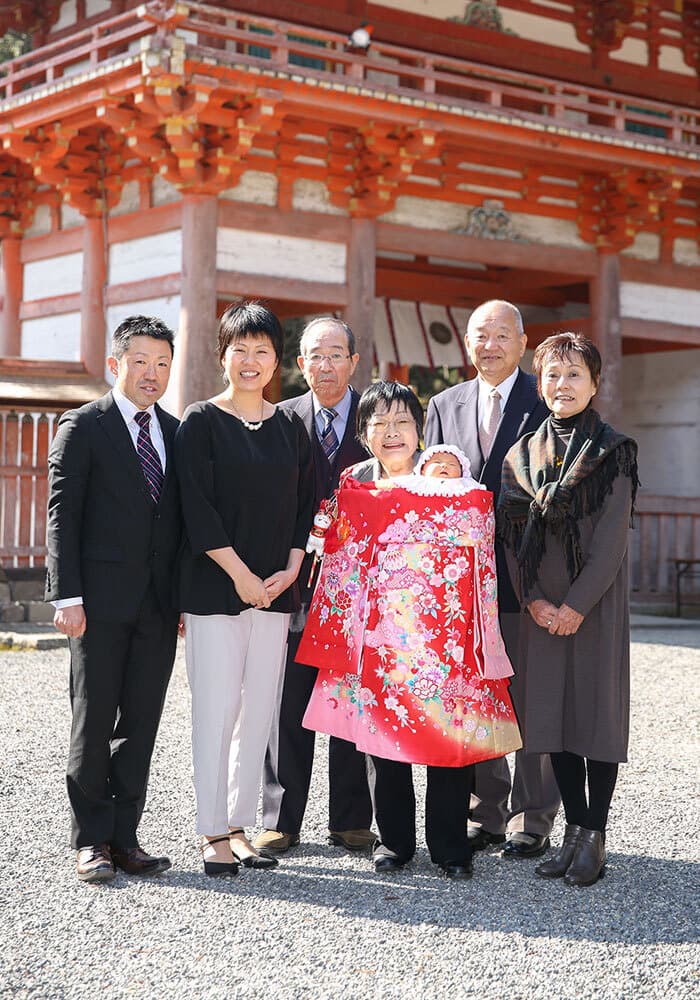 日吉大社でお宮参り出張撮影