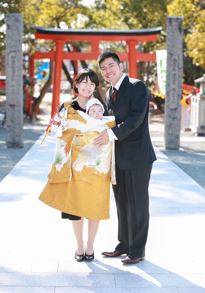 豊中稲荷神社でお宮参りの出張撮影