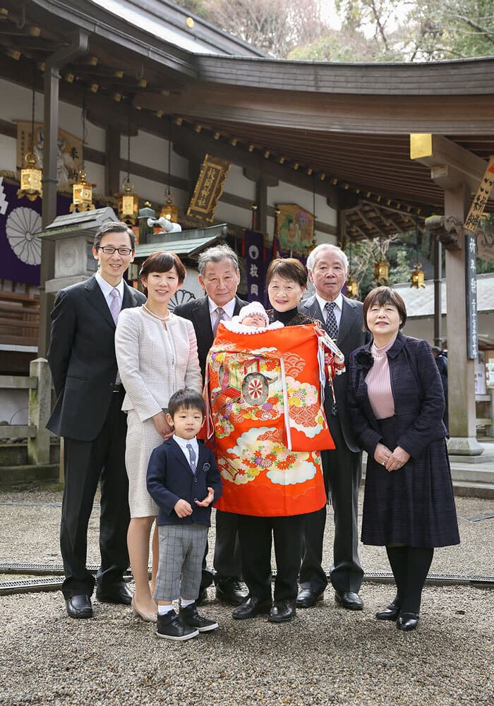 枚岡神社でお宮参りの出張撮影