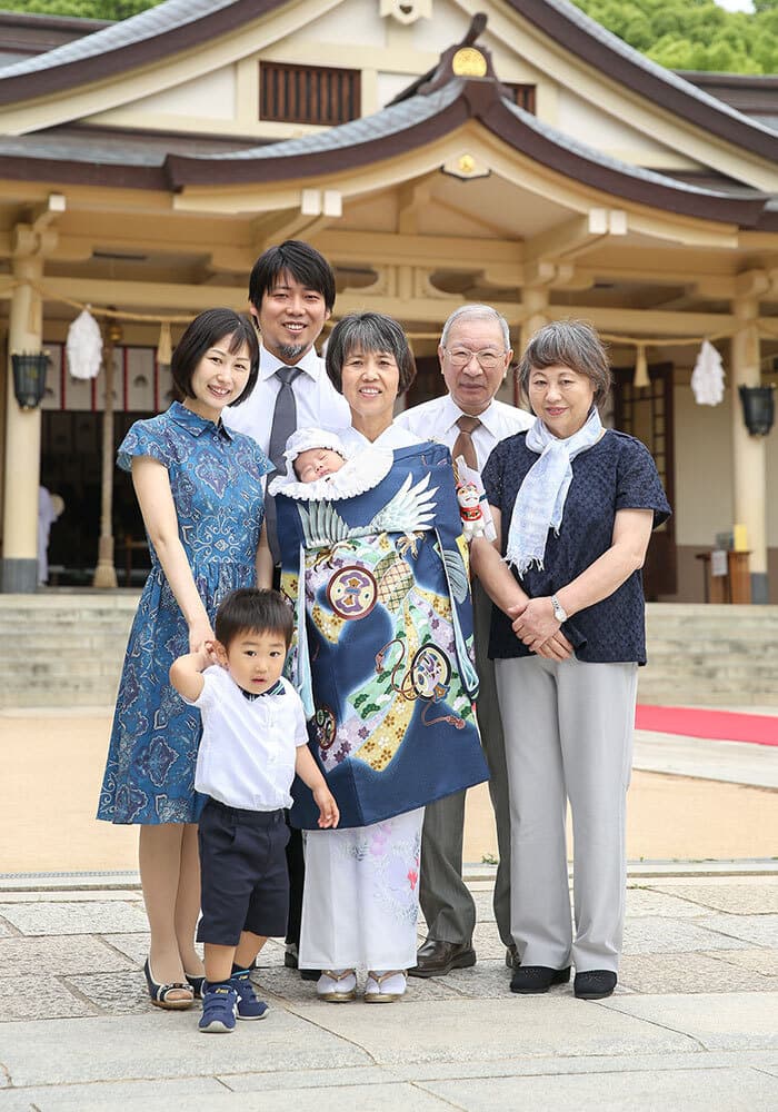 湊川神社でお宮参りの出張撮影