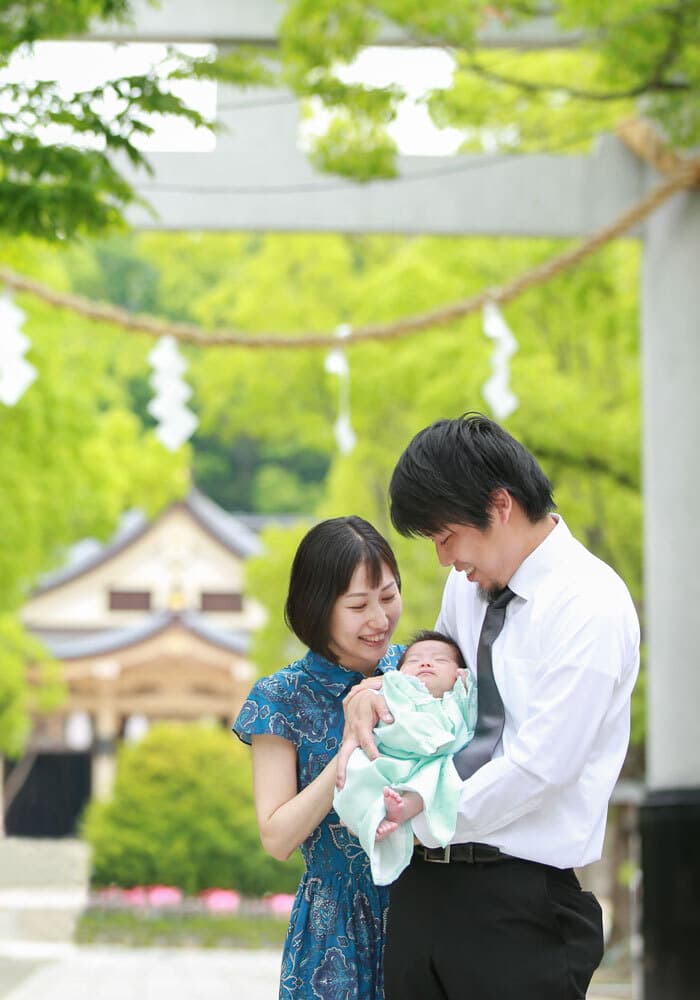 湊川神社でお宮参りの出張撮影