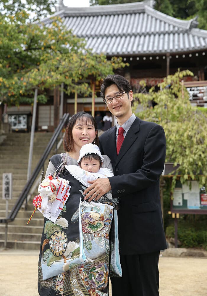 野崎観音でお宮参りの出張撮影