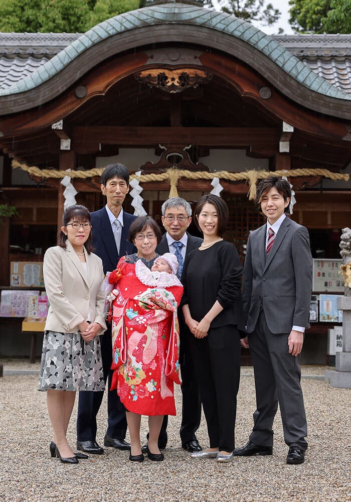 香芝市の鹿島神社のお宮参り出張撮影