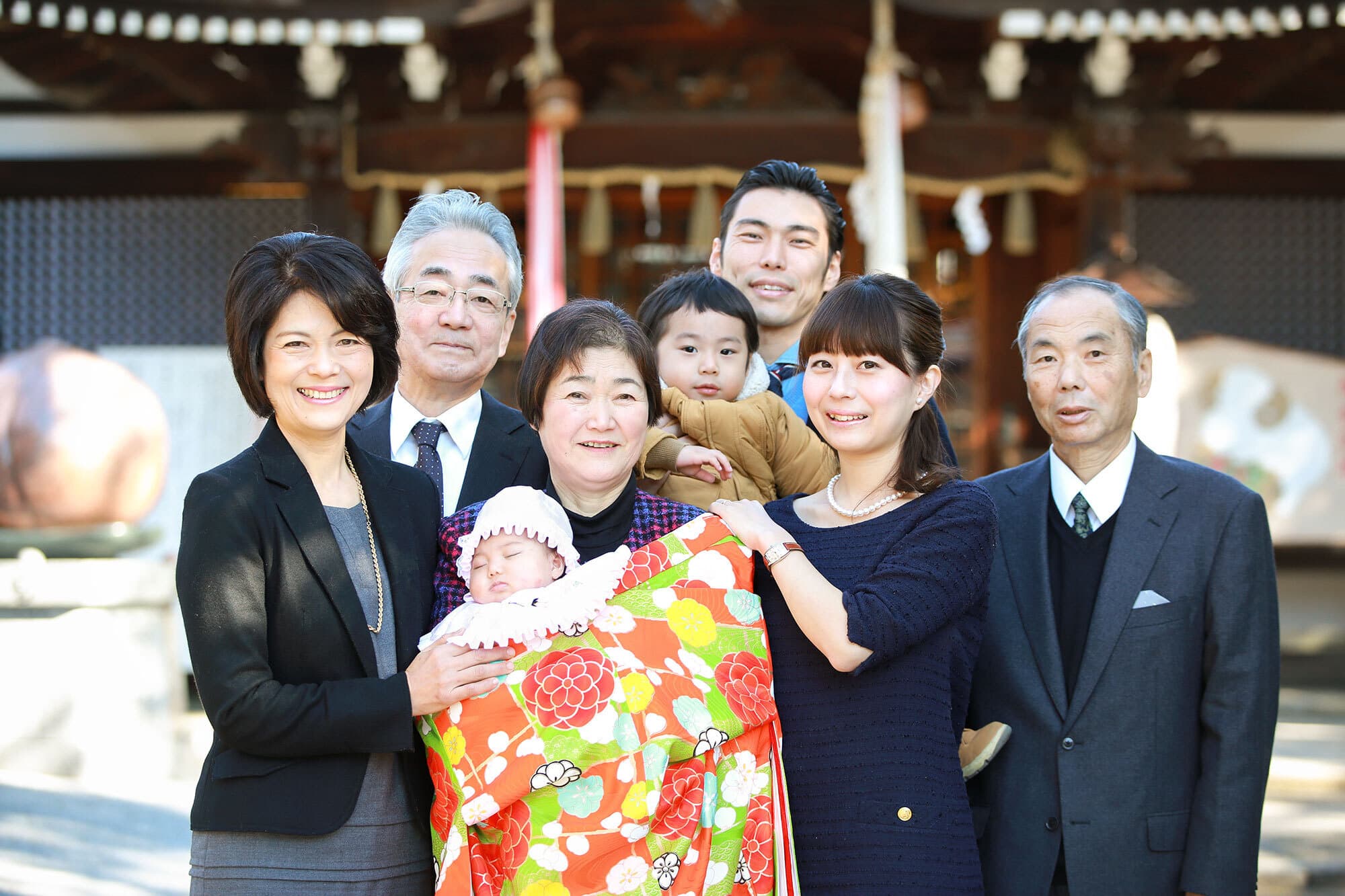 泉大津市の大津神社でお宮参り出張撮影