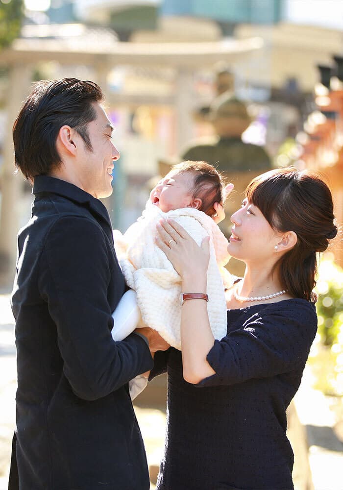 泉大津市の大津神社でお宮参り出張撮影
