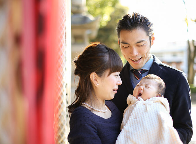 泉大津市の大津神社でお宮参り出張撮影