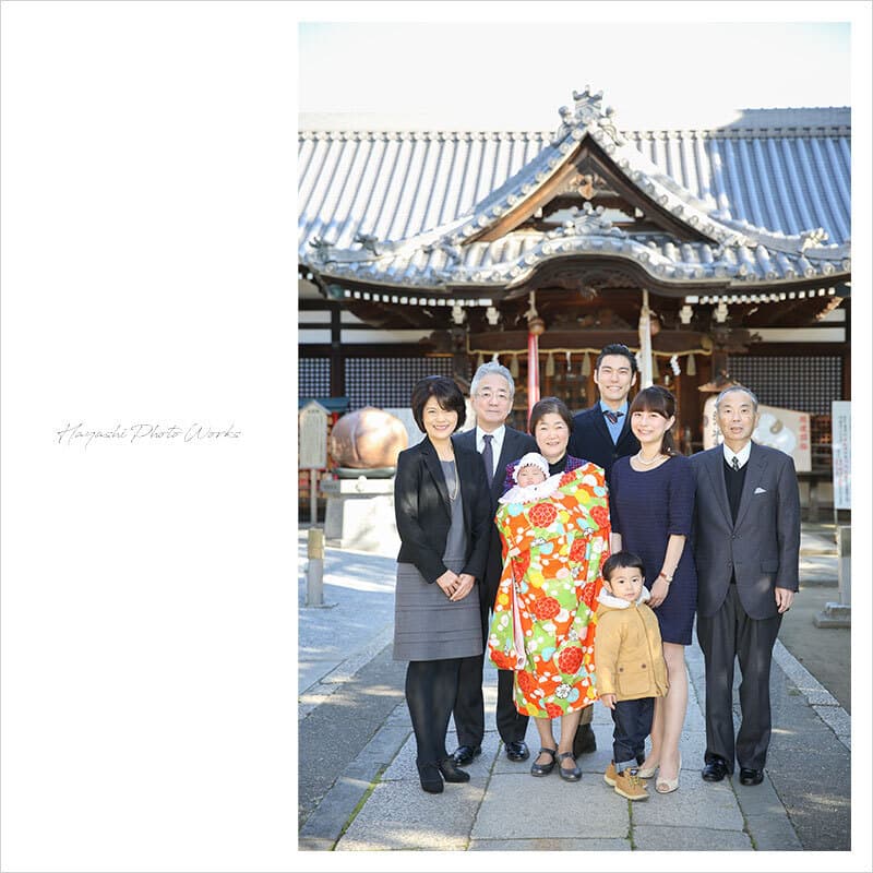 泉大津市の大津神社でお宮参り出張撮影