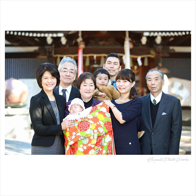 泉大津市の大津神社でお宮参り出張撮影