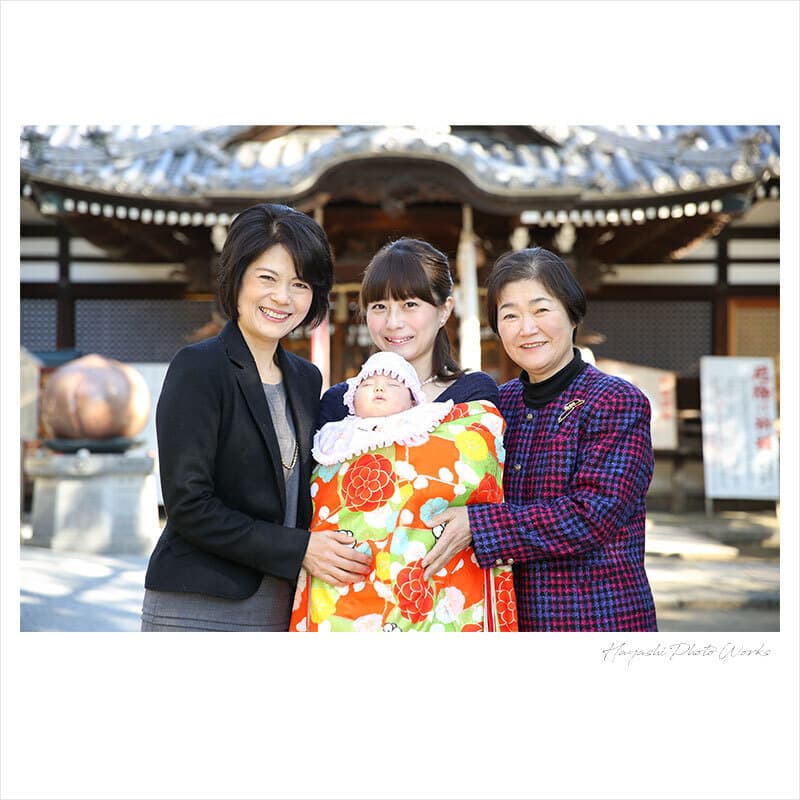 泉大津市の大津神社でお宮参り出張撮影