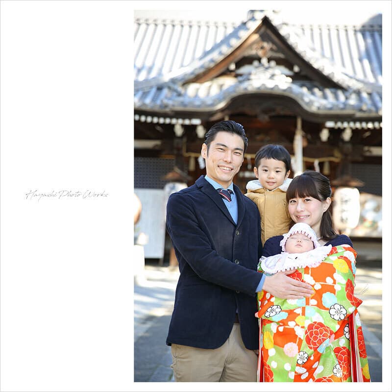 泉大津市の大津神社でお宮参り出張撮影