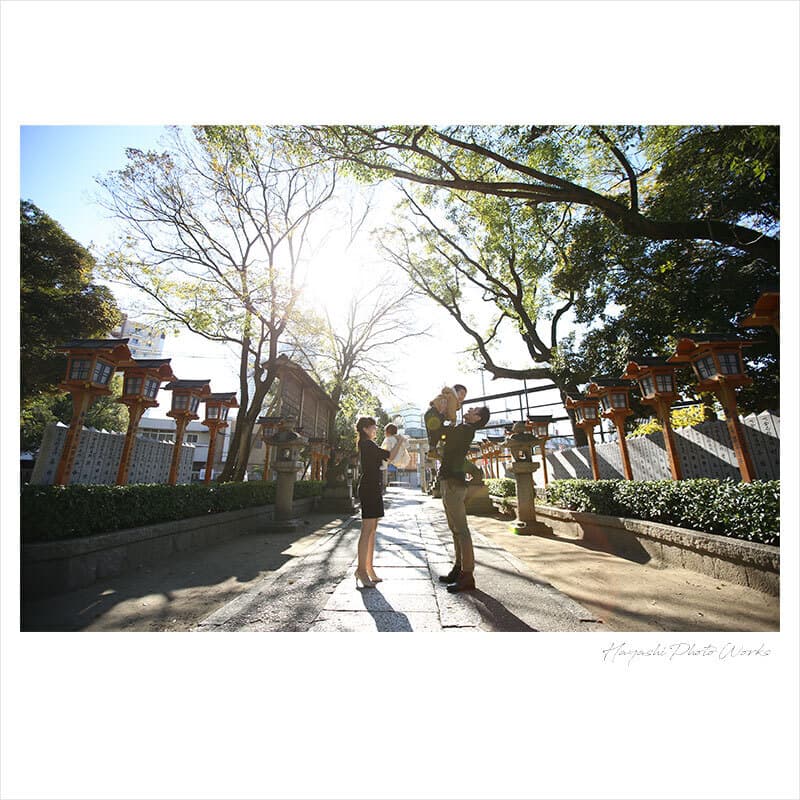 泉大津市の大津神社でお宮参り出張撮影