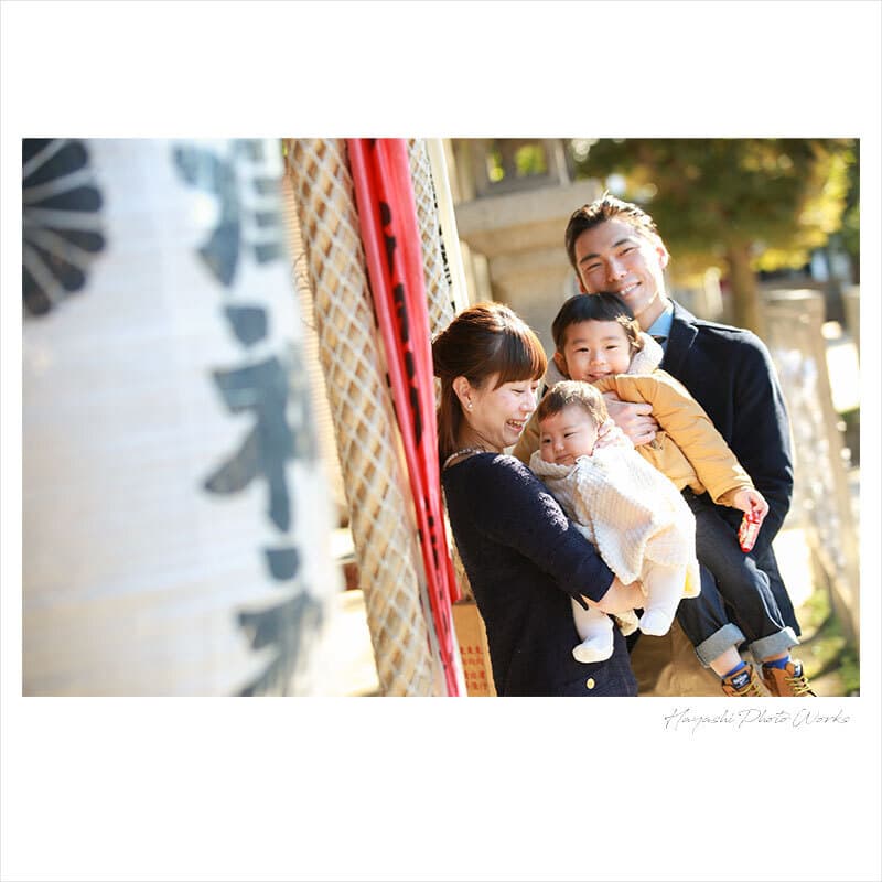 泉大津市の大津神社でお宮参り出張撮影