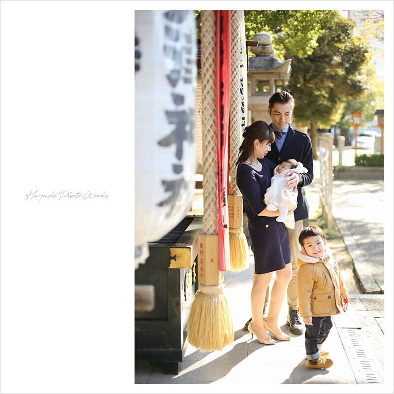 泉大津市の大津神社でお宮参り出張撮影