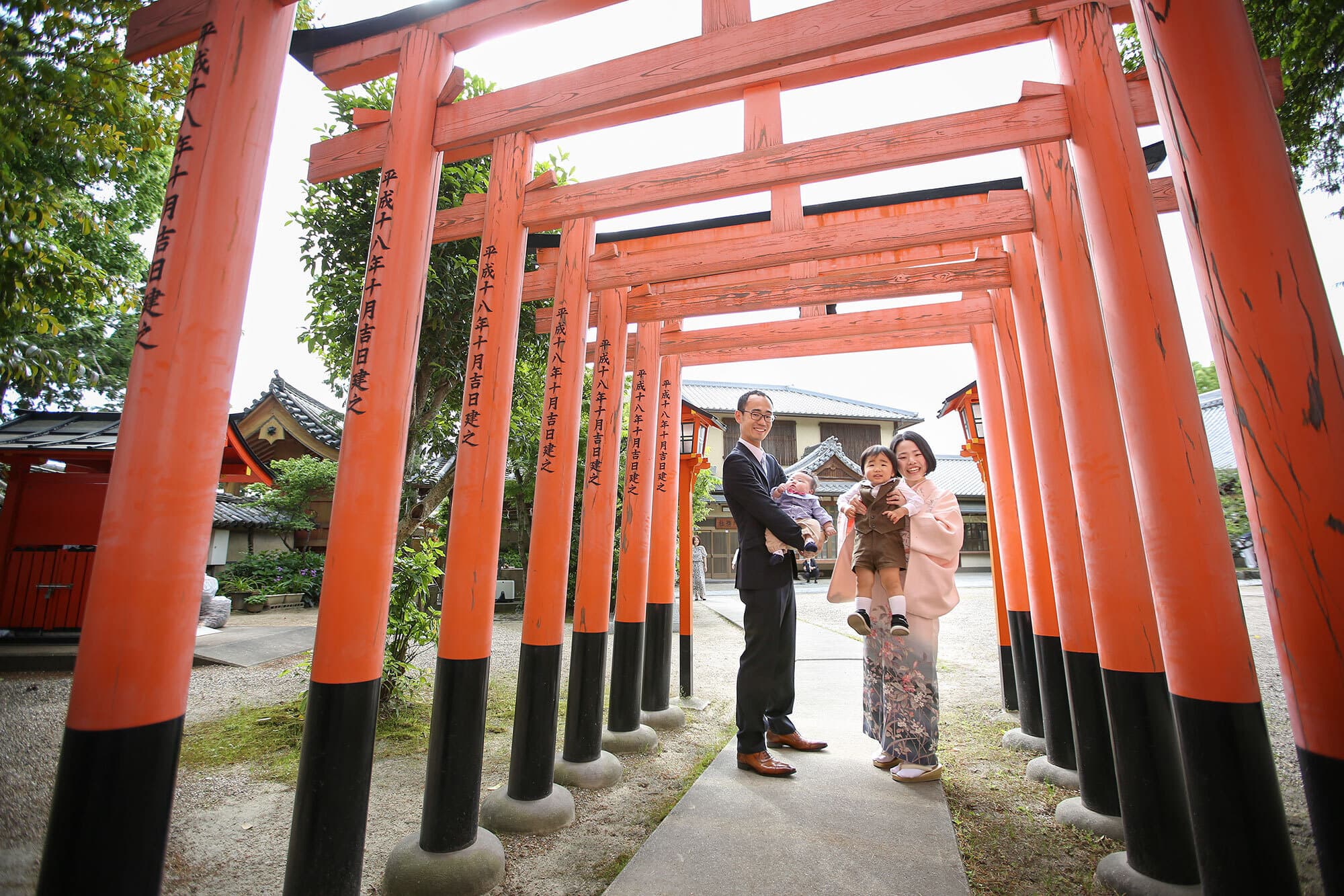枚方市の片埜神社でお宮参り出張撮影