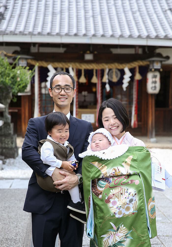 枚方市の片埜神社でお宮参り出張撮影