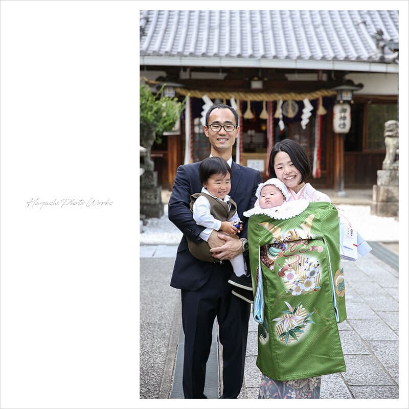 枚方市の片埜神社でお宮参り出張撮影