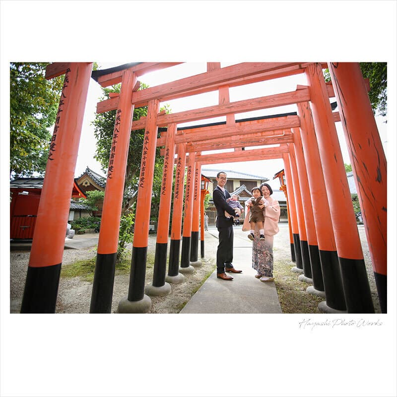 枚方市の片埜神社でお宮参り出張撮影