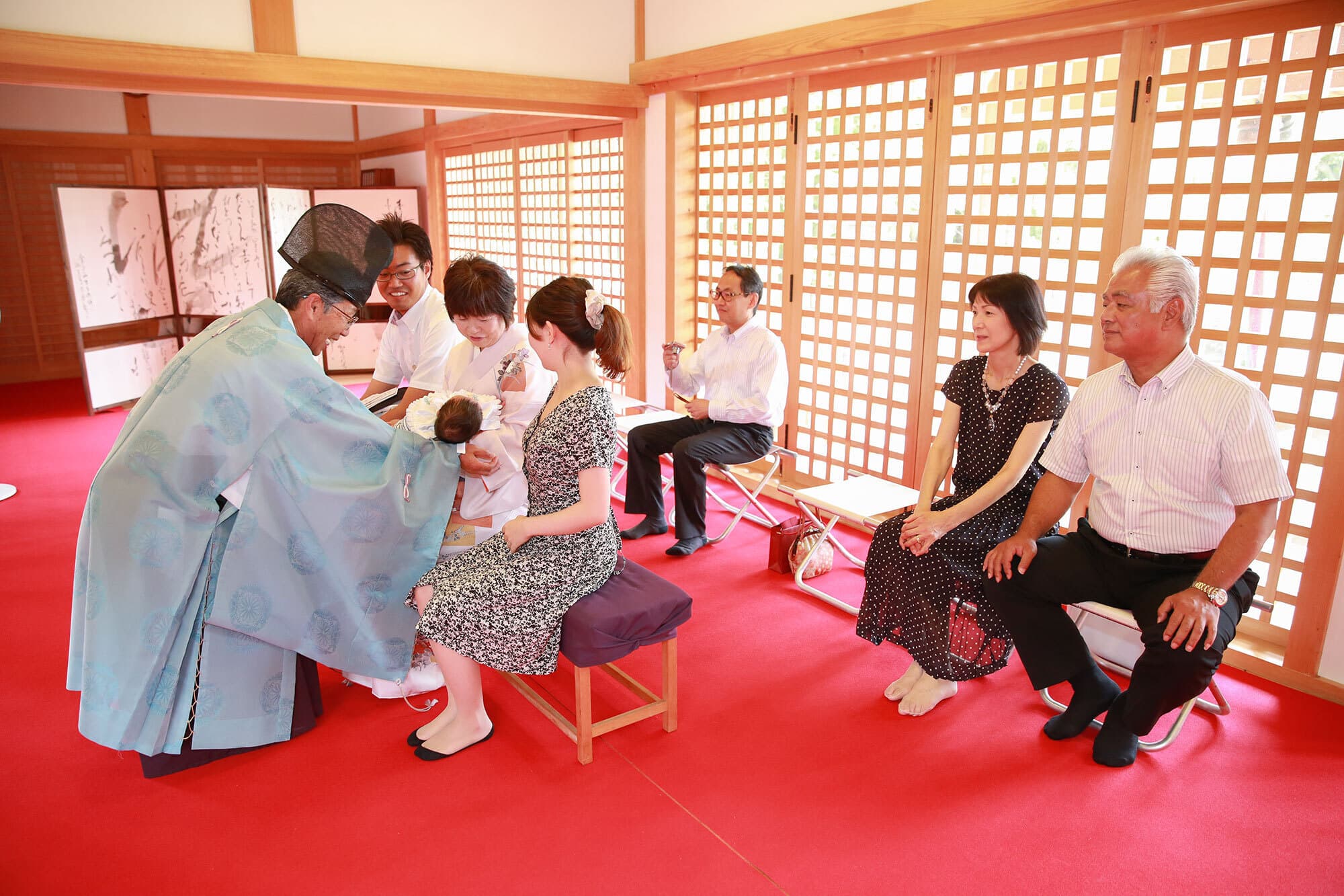 田原本町の多神社でお宮参り出張撮影