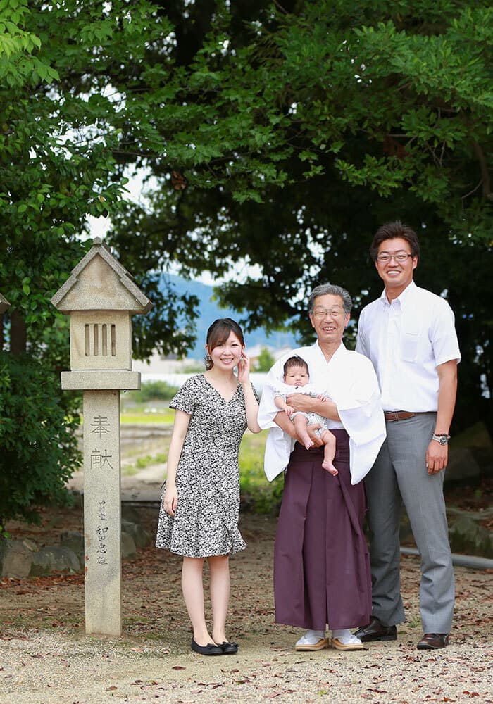 田原本町の多神社でお宮参り出張撮影