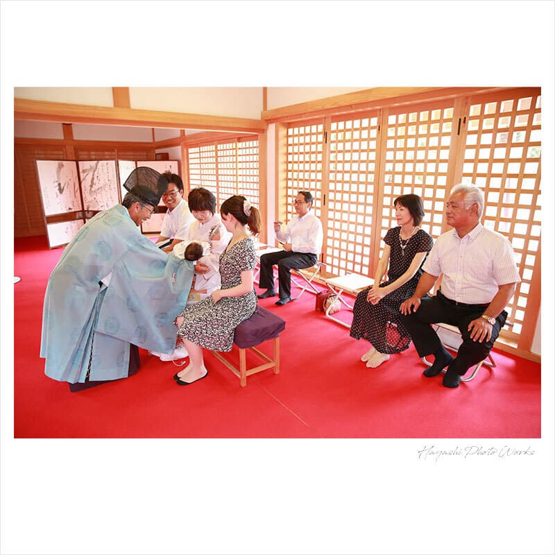 田原本町の多神社でお宮参り出張撮影