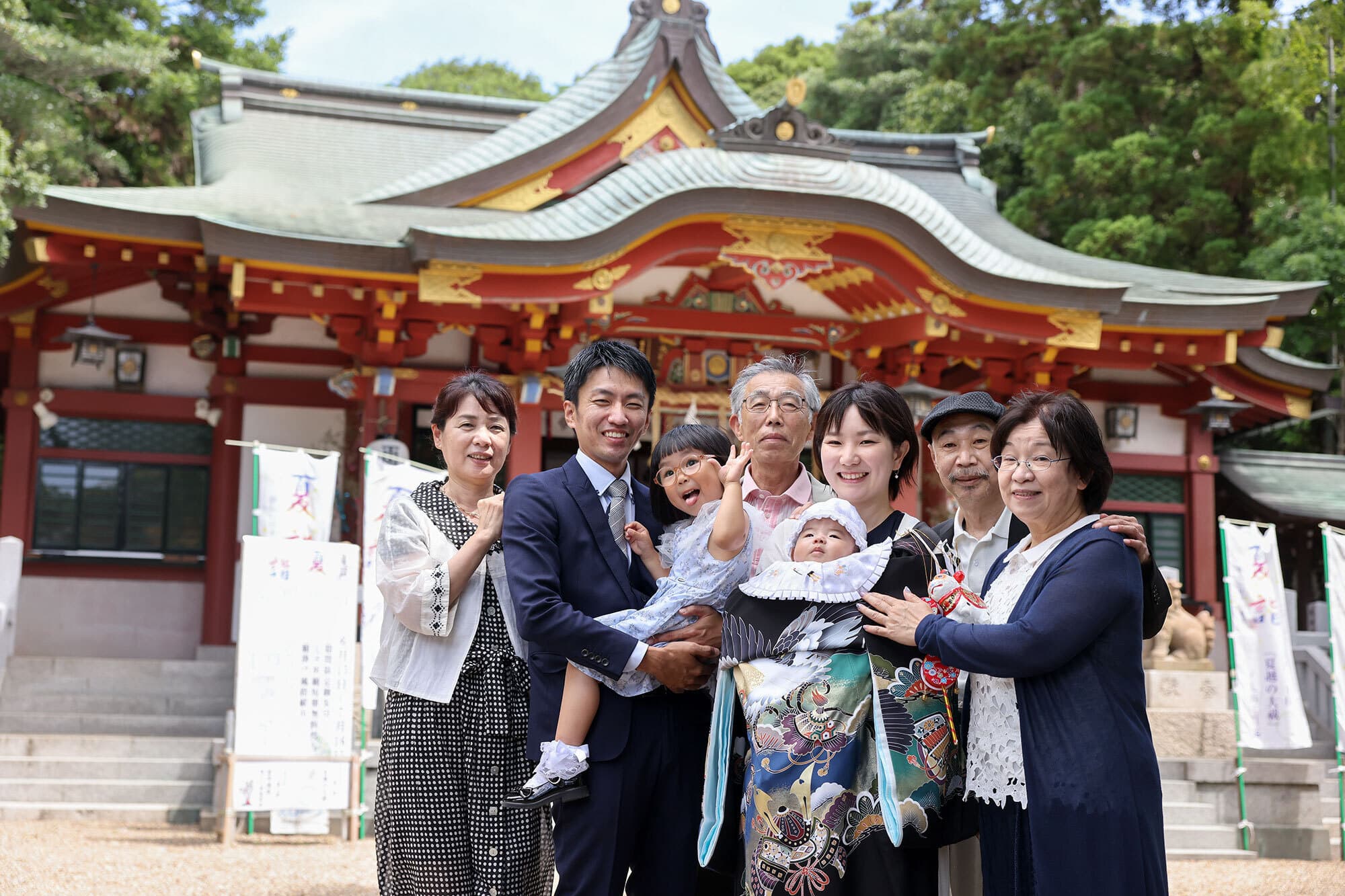 越木岩神社でお宮参り出張撮影