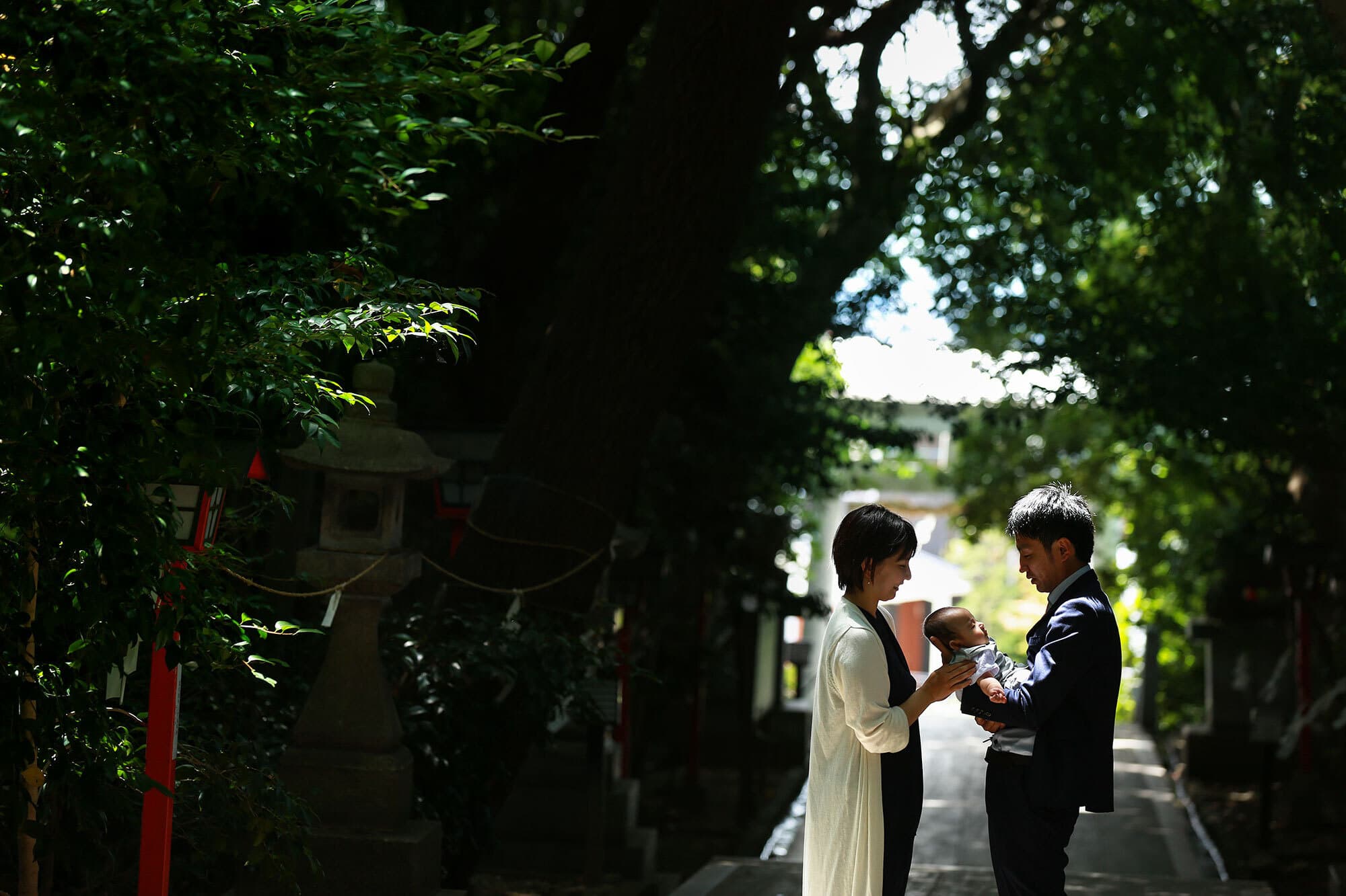 越木岩神社でお宮参り出張撮影